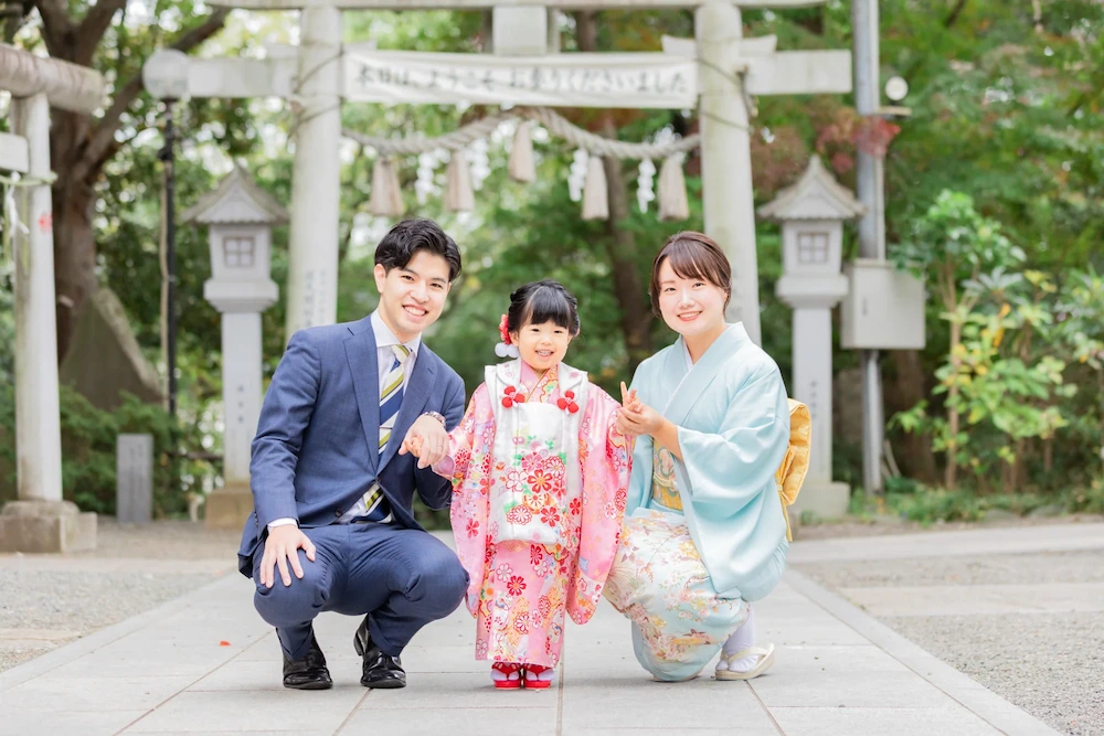 3歳の女の子の七五三撮影