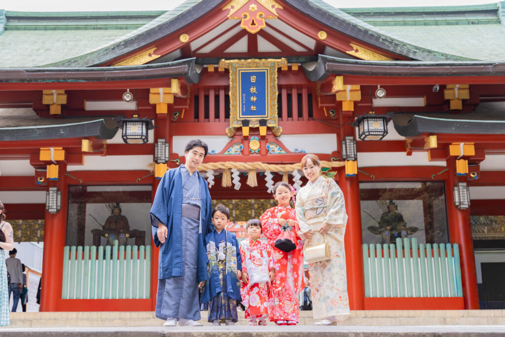 赤坂日枝神社での七五三出張撮影